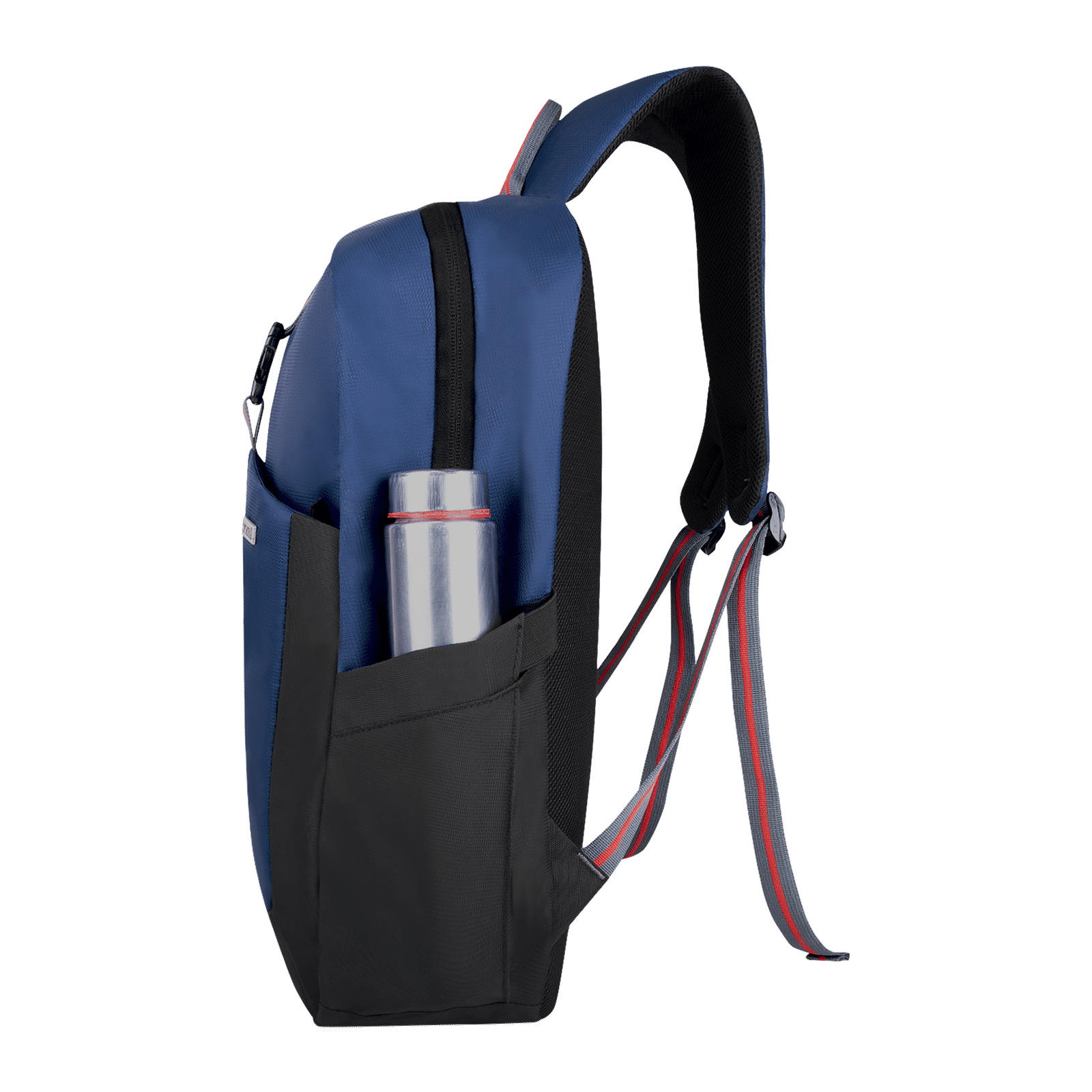 Croma Polyester Backpack for 15.6 Inch Laptop (17L, Water Bottle Pocket, Blue)_9