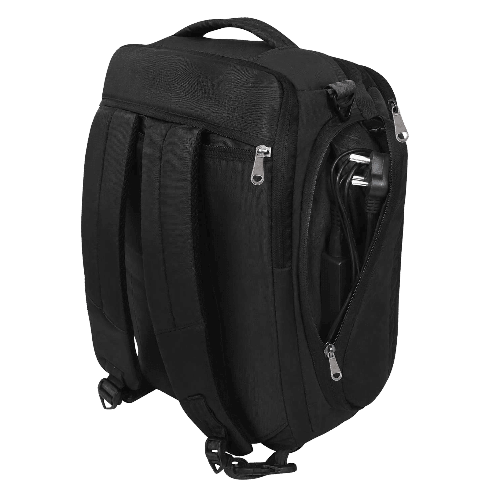 Croma Overnighter Polyester Backpack for 15.6 Inch Laptop (21 L, Convertible, Black)_13