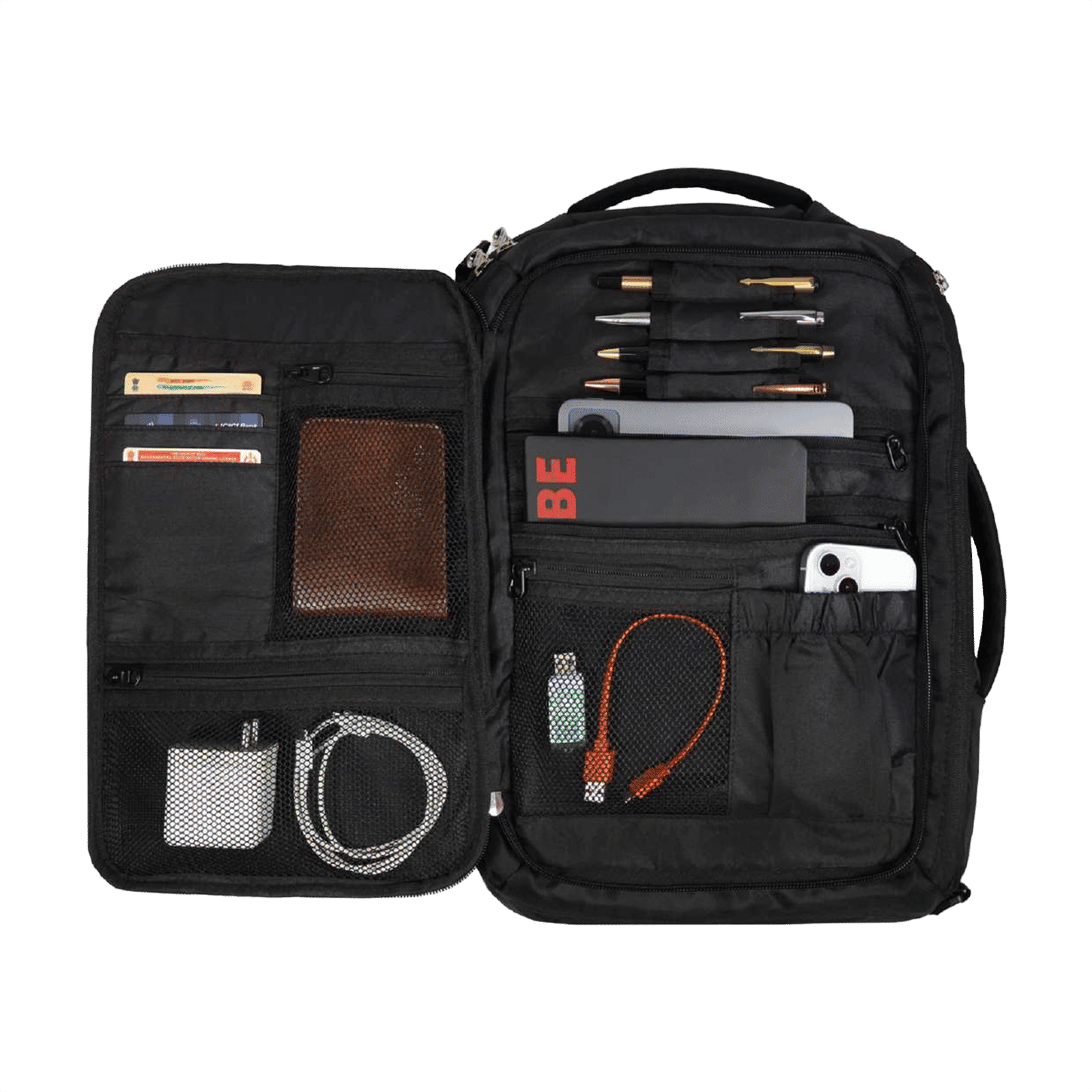 Croma Overnighter Polyester Backpack for 15.6 Inch Laptop (21 L, Convertible, Black)_16