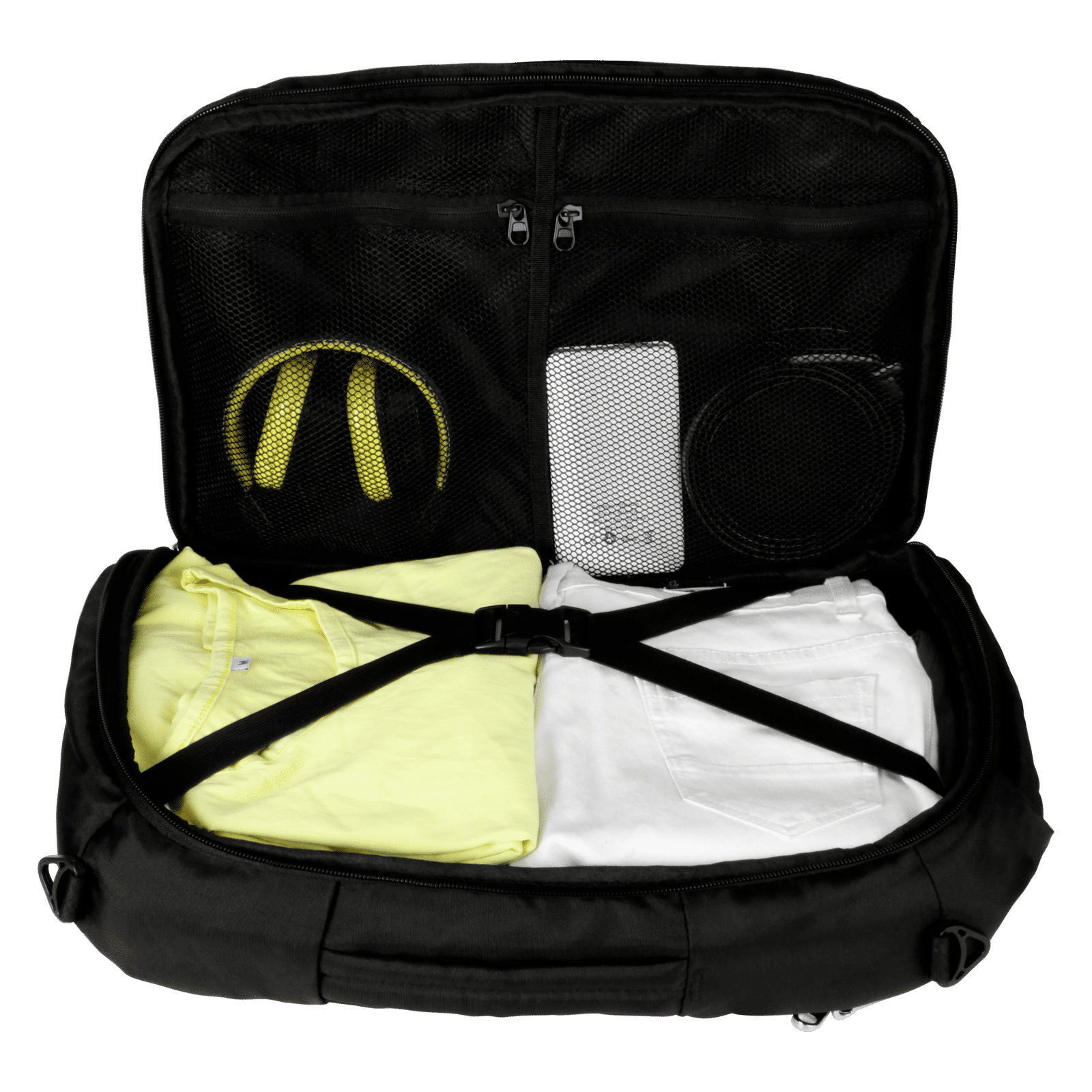 Croma Overnighter Polyester Backpack for 15.6 Inch Laptop (21 L, Convertible, Black)_18
