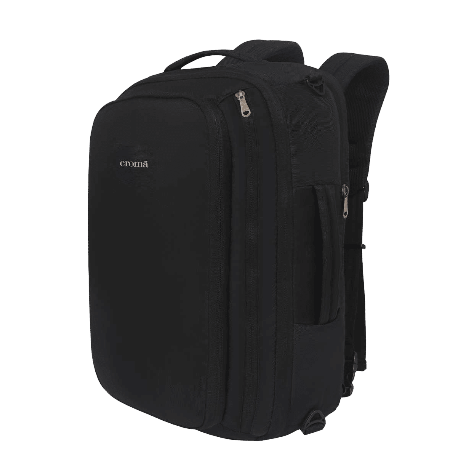 Croma Overnighter Polyester Backpack for 15.6 Inch Laptop (21 L, Convertible, Black)_5