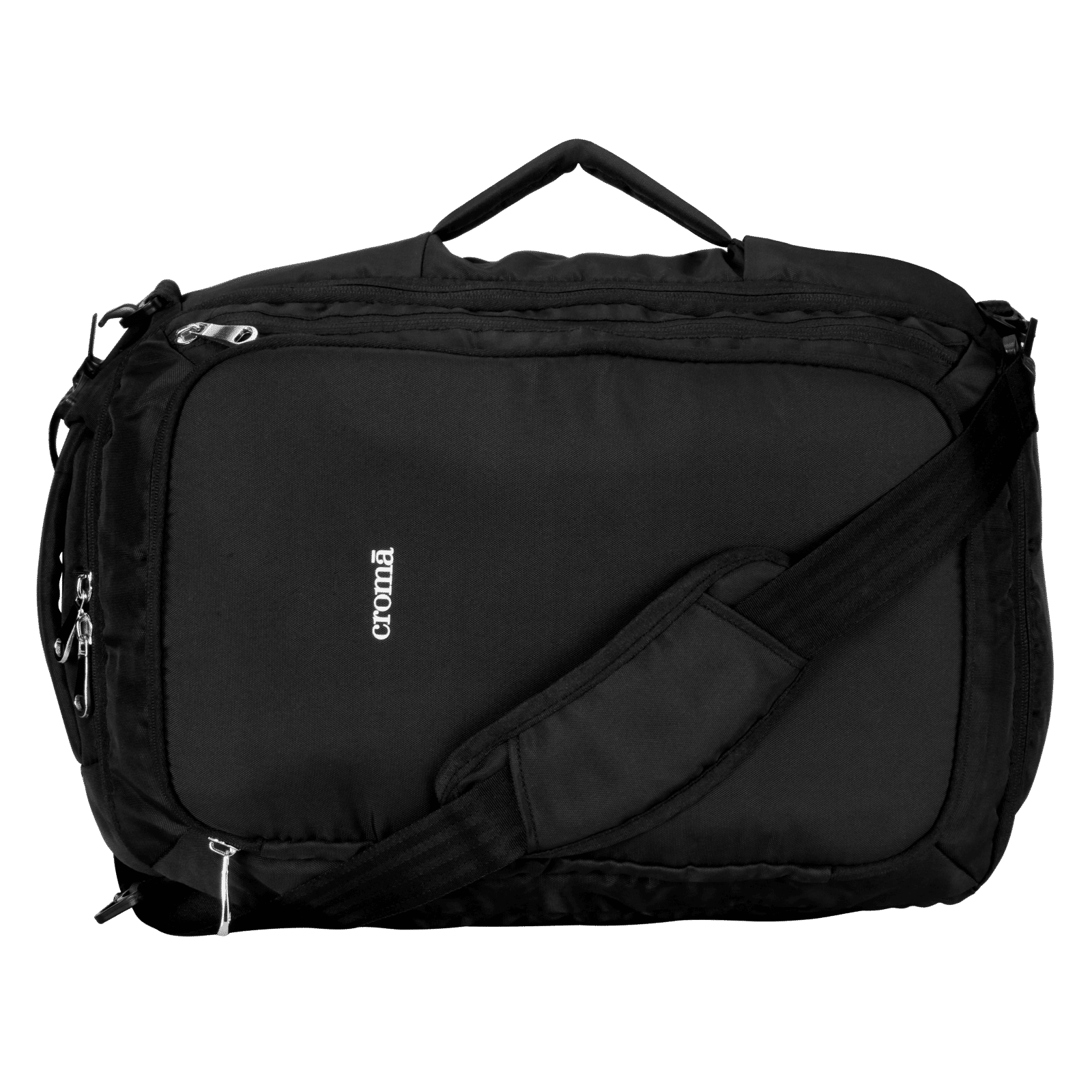 Croma Overnighter Polyester Backpack for 15.6 Inch Laptop (21 L, Convertible, Black)_9