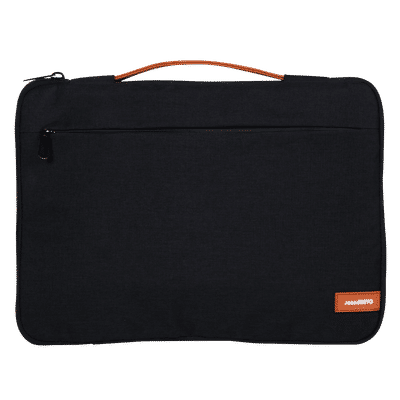 Soundrevo Polyester Sleeve Bag for 15.6 Inch Laptop (3.4 L, Water Resistant, Black)