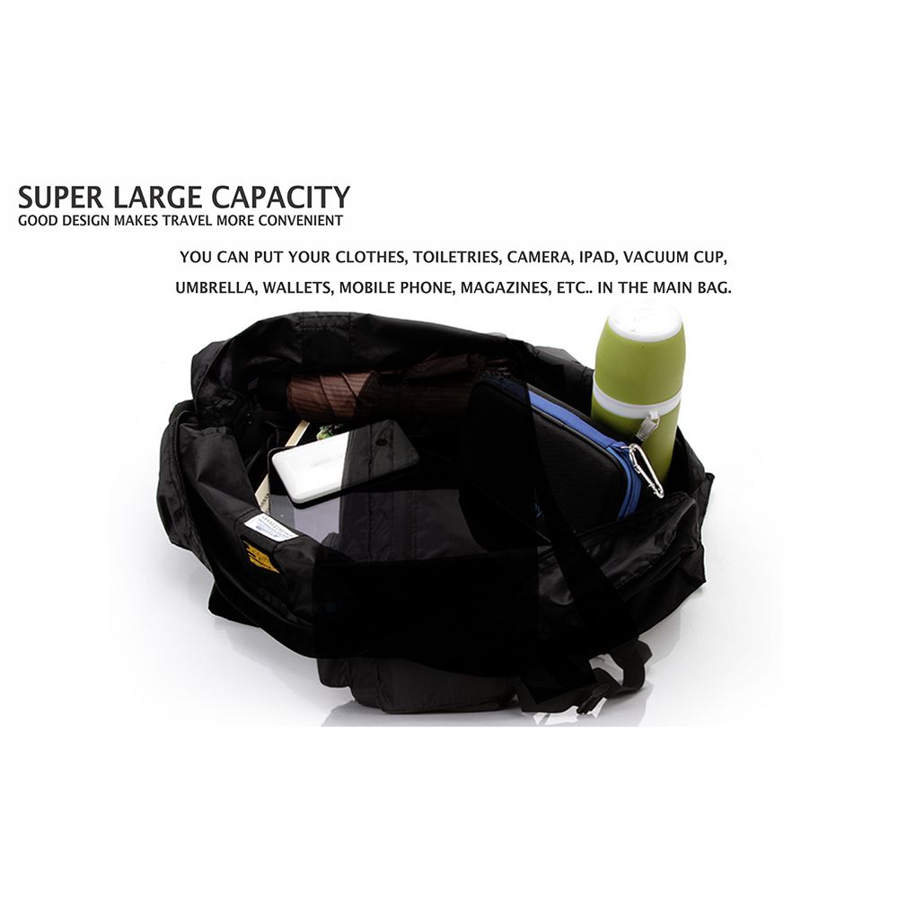TRAVEL BLUE 16 Litres Polyester Duffle Bag ( Transformative Design, TB-51, Black) TRAVEL BLUE 16 Litres Polyester Duffle Bag ( Transformative Design, TB-51, Black)_6