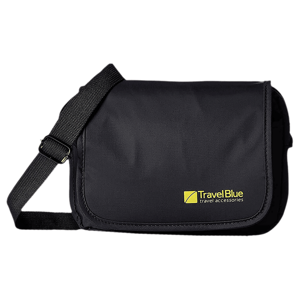 TRAVEL BLUE City Nylon Tablet Pouch (831, Black)_1