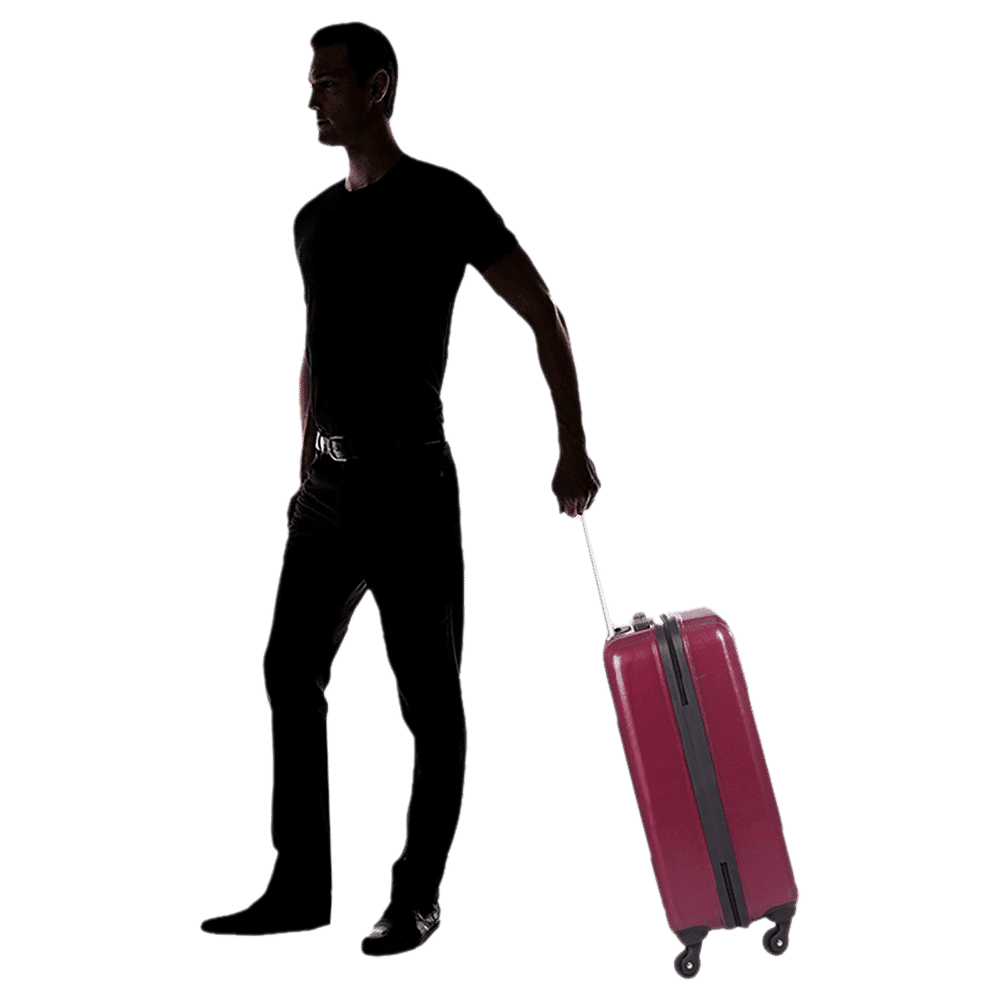 VIP Trace 35 Litres Polycarbonate Trolley Bag (Water Resistant, TRACE55MCD, Maroon)_10