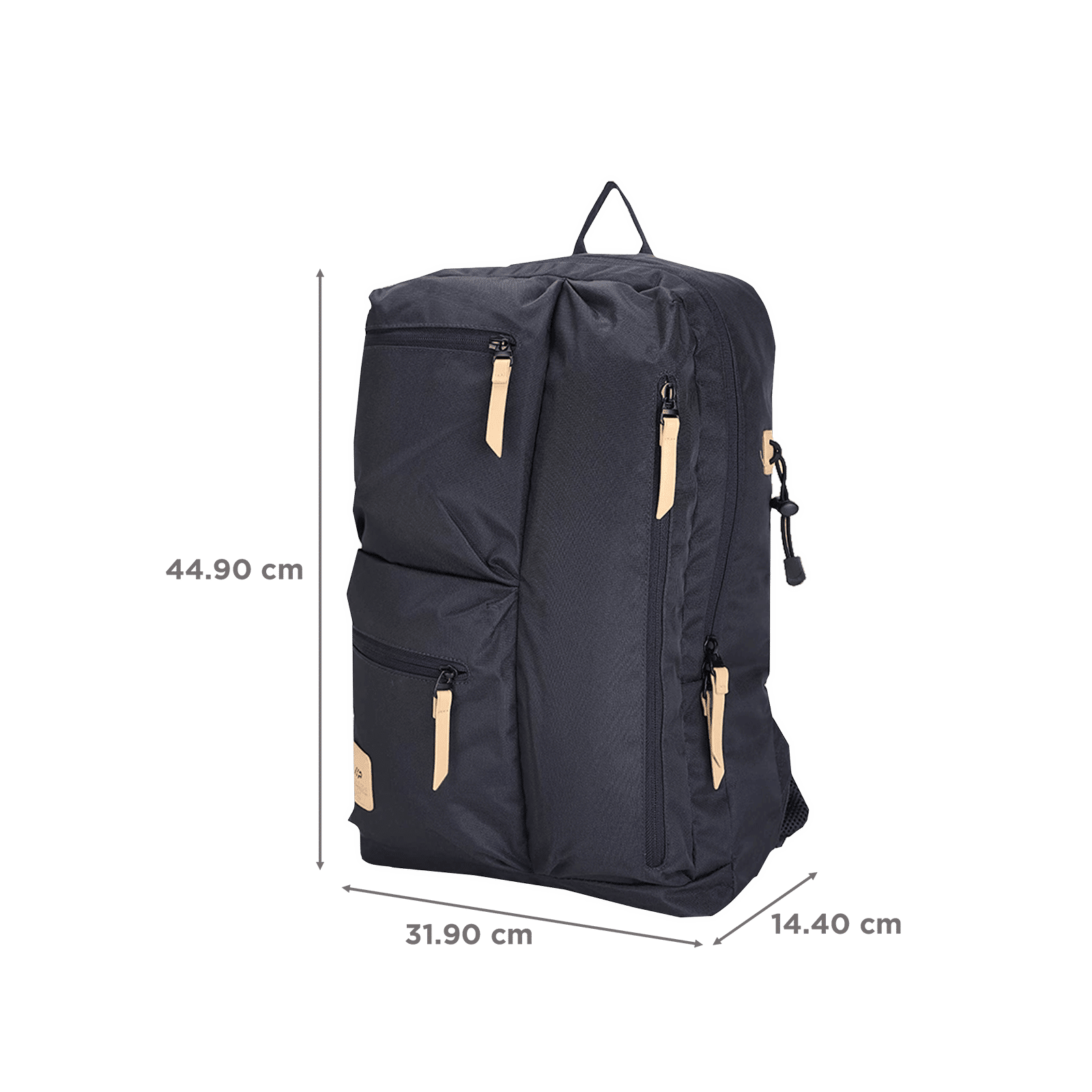 VIP Trot 01 19 Litres Polyester Casual Backpack (3 Front Pockets, BPTRO01BLU, Blue)_2