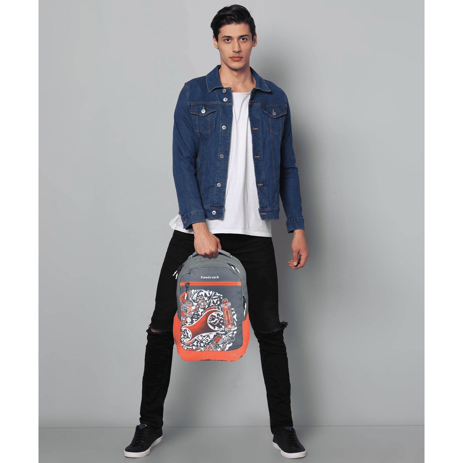 fastrack Slider Ergolight Campus 36 Litres Polyester Backpack (Rain Cover, A0796NGY01, Black) fastrack Slider Ergolight Campus 36 Litres Polyester Backpack (Rain Cover, A0796NGY01, Black)_8