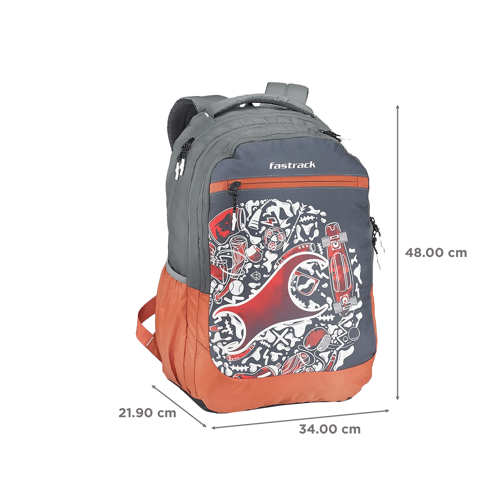 fastrack Slider Ergolight Campus 36 Litres Polyester Backpack (Rain Cover, A0796NGY01, Black) fastrack Slider Ergolight Campus 36 Litres Polyester Backpack (Rain Cover, A0796NGY01, Black)_2