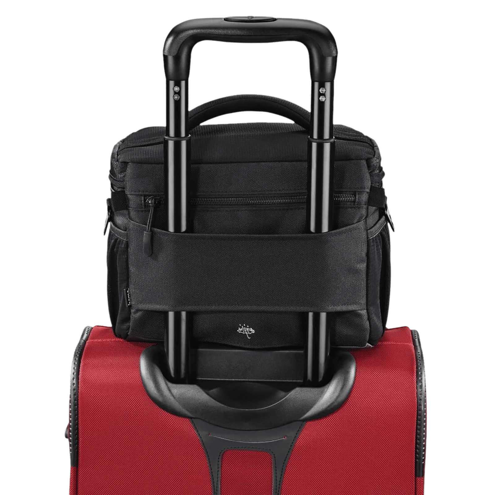 hama Pittsburgh Polyester Camera Shoulder Bag For DSLR ( Adjustable Tripod Holders under the Mesh Pockets , 185010 , Black ) hama Pittsburgh Polyester Camera Shoulder Bag For DSLR ( Adjustable Tripod Holders under the Mesh Pockets , 185010 , Black )_5