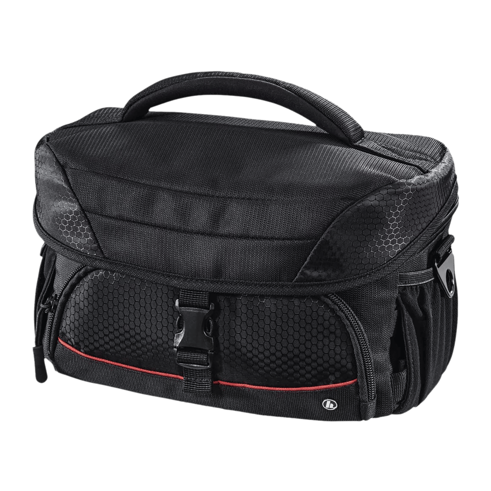 hama Pittsburgh Polyester Camera Shoulder Bag For DSLR ( Adjustable Tripod Holders under the Mesh Pockets , 185010 , Black ) hama Pittsburgh Polyester Camera Shoulder Bag For DSLR ( Adjustable Tripod Holders under the Mesh Pockets , 185010 , Black )_1