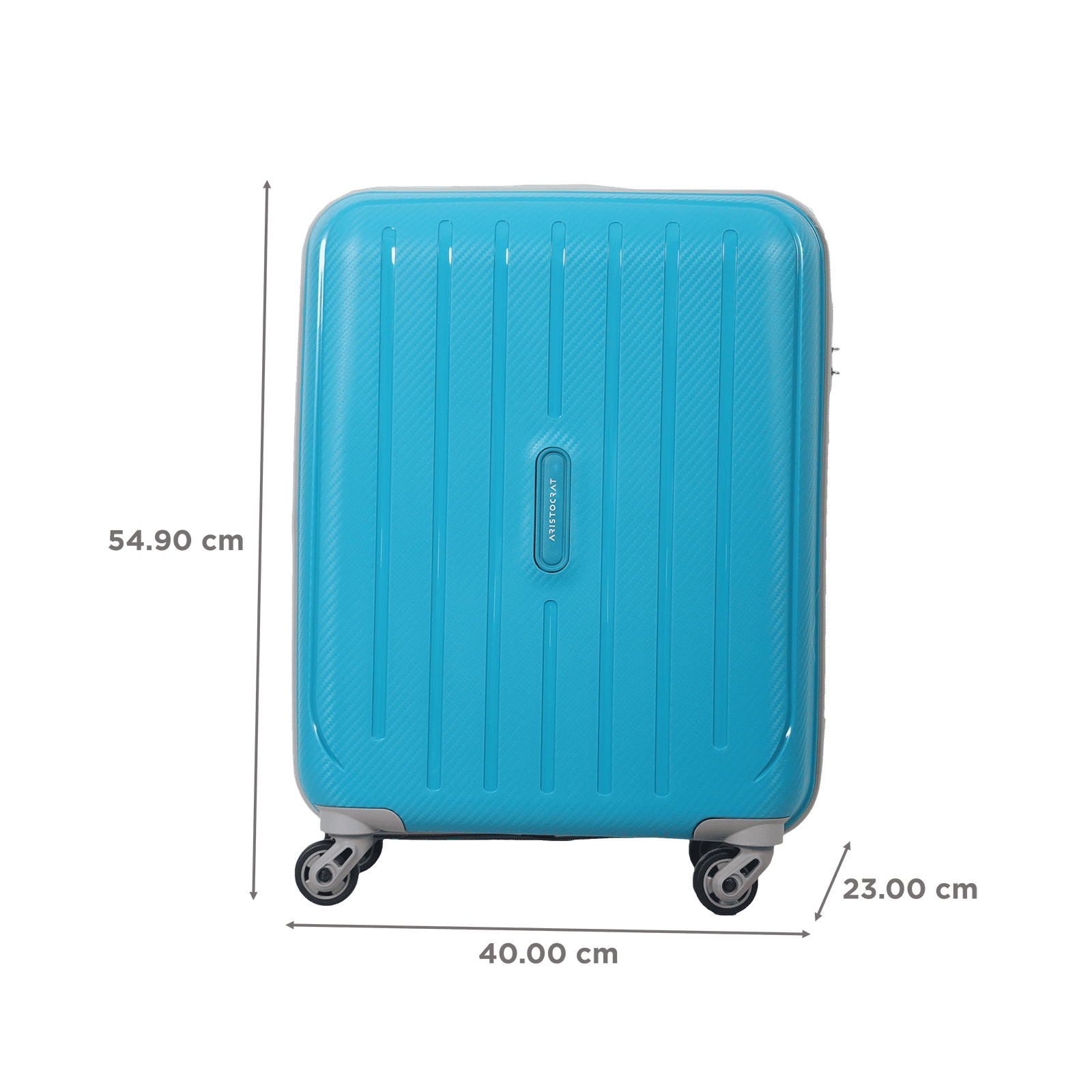 ARISTOCRAT Nitron 55 Litres Polycarbonate Trolley Bag (Number Lock Mechanism, NITRON55TBL, Blue) ARISTOCRAT Nitron 55 Litres Polycarbonate Trolley Bag (Number Lock Mechanism, NITRON55TBL, Blue)_2