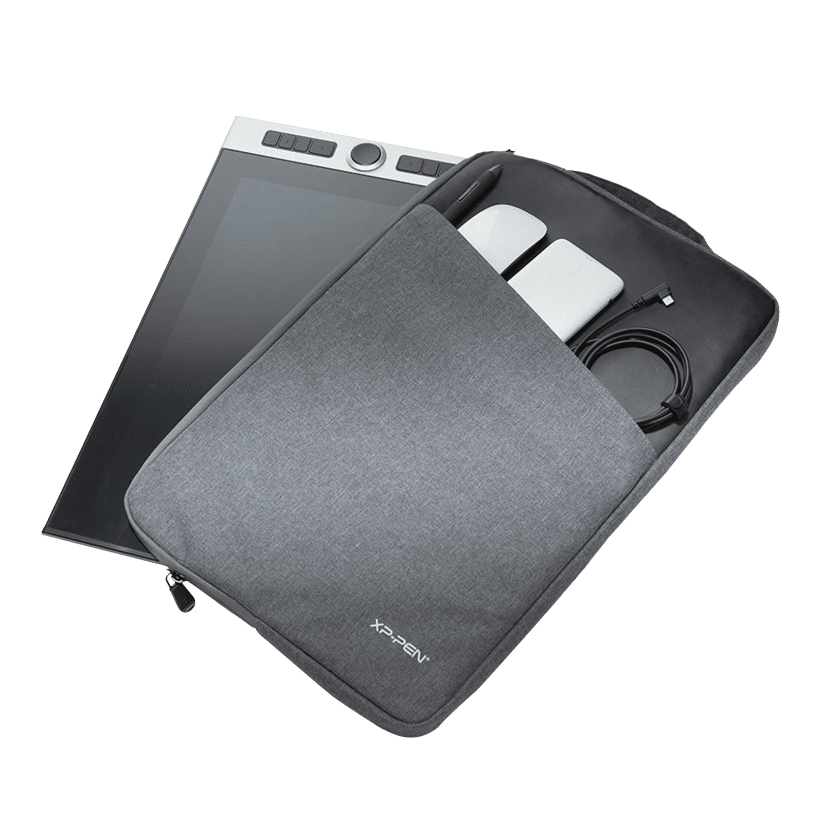 XPPen ACJ02 Polyester Sleeve for 12, 13.3, 15.6, 16 Inch Tablets (Waterproof & Shockproof, Grey) XPPen ACJ02 Polyester Sleeve for 12, 13.3, 15.6, 16 Inch Tablets (Waterproof & Shockproof, Grey)_5