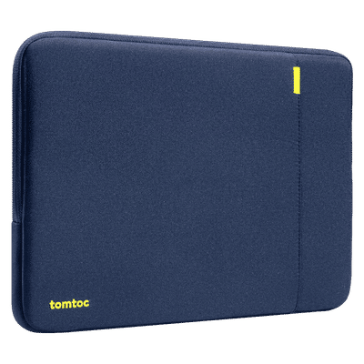 tomtoc A13D2B2 Recycled Fabric Laptop Sleeve for 14 Inch Laptop (Water Resistant, Blue)