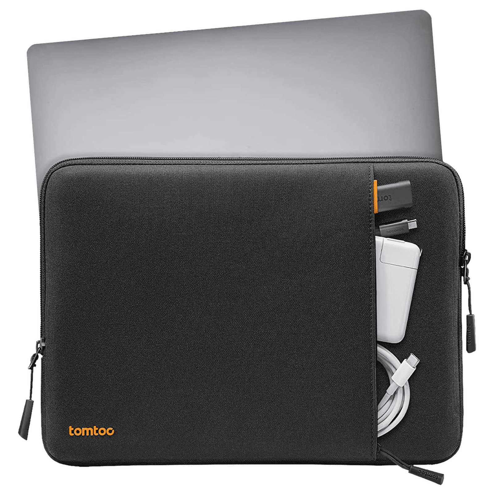 tomtoc Defender A13 Recycled Polyester Laptop Sleeve for 16 Inch Laptop (Military Grade Protection, Black)_4