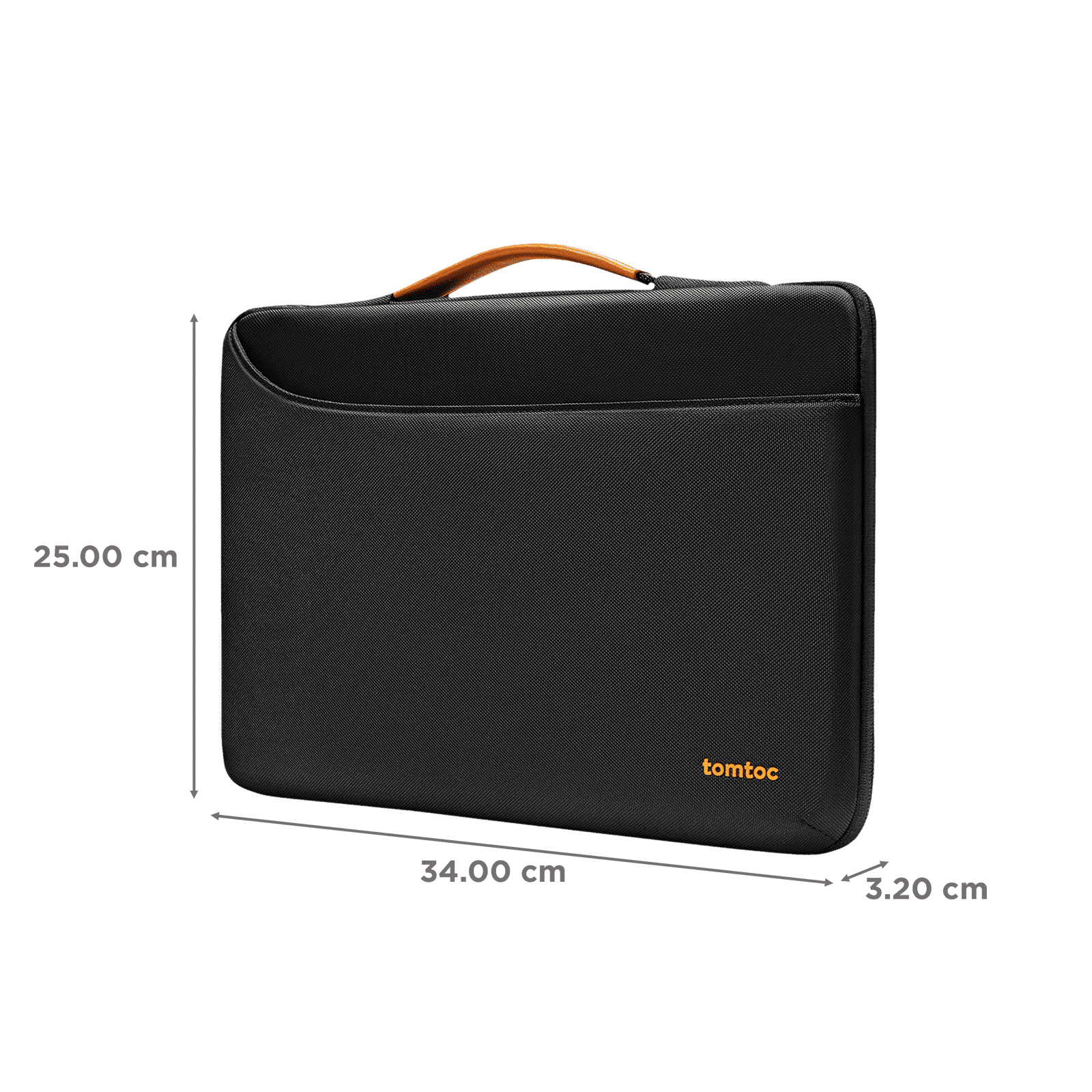 tomtoc A22 Defender Recycled Polyester Laptop Sleeve for 14 Inch Laptop (360 Superior Protection, Black) tomtoc A22 Defender Recycled Polyester Laptop Sleeve for 14 Inch Laptop (360 Superior Protection, Black)_2
