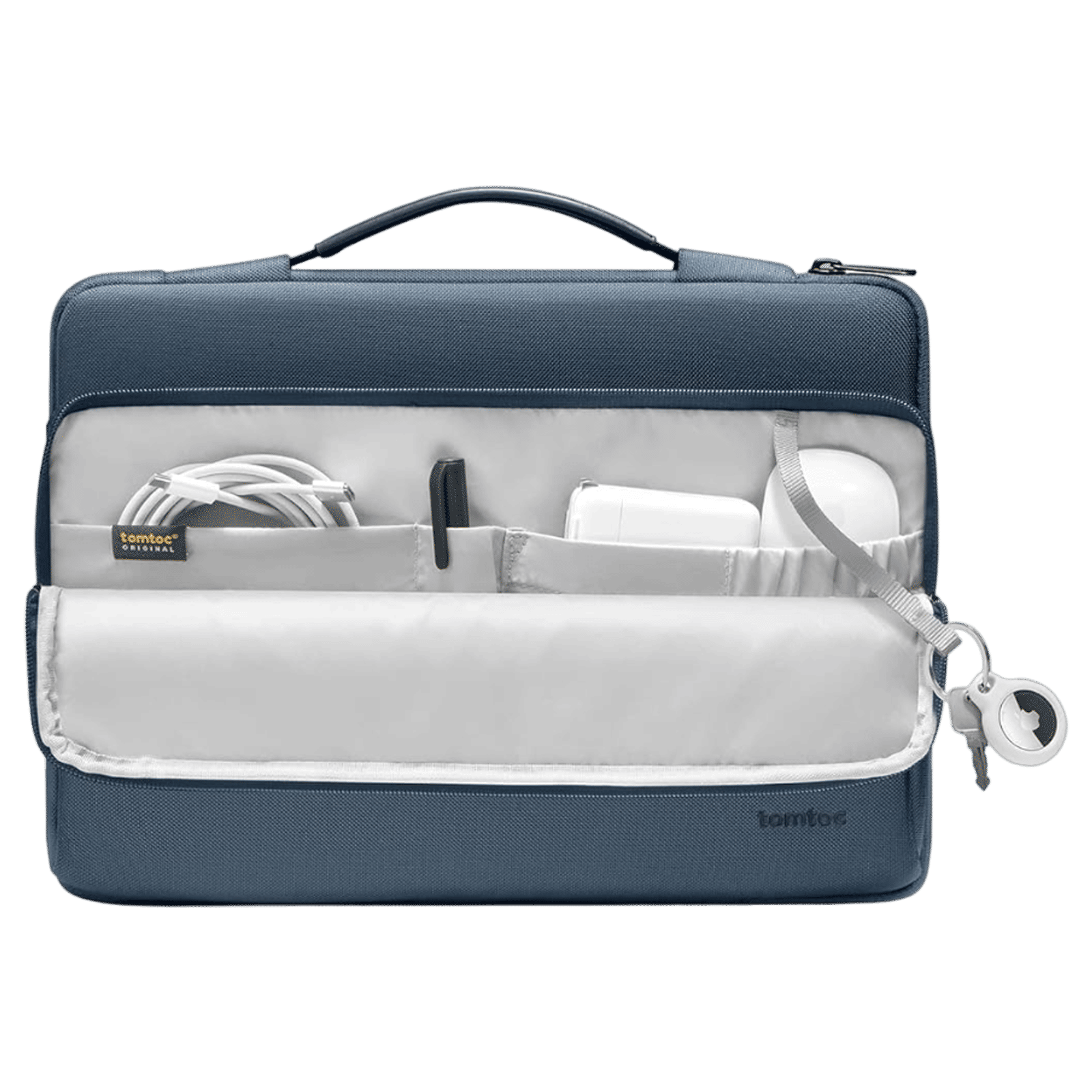 tomtoc A14 Recycled Polyester Laptop Sleeve for 14 Inch Laptop (360 Superior Protection, Ashes Blue)_2