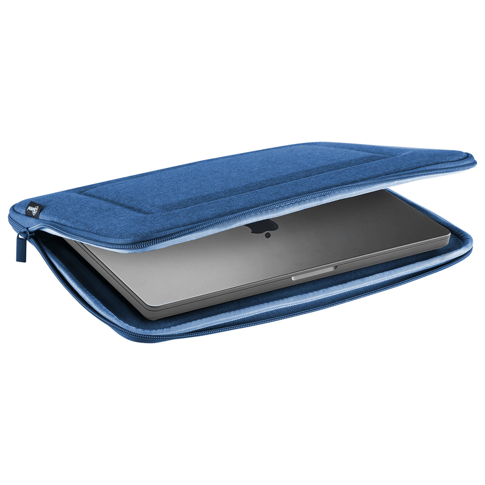 Sunmi SNMBCBL06 Polyester Laptop Hard Shell Sleeve for 14 Inch Laptop (Inner Smooth Velvet Lining, Blue)_10