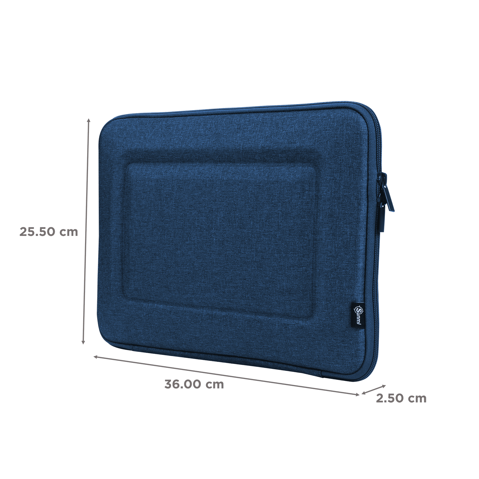 Sunmi SNMBCBL06 Polyester Laptop Hard Shell Sleeve for 14 Inch Laptop (Inner Smooth Velvet Lining, Blue)_3