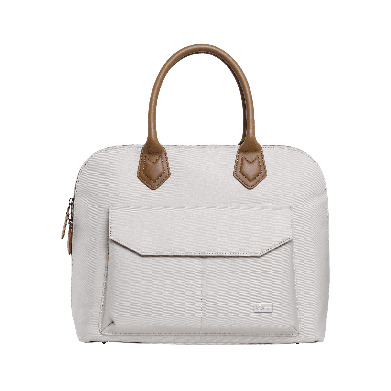 Sunmi Charmer Polyester Sling Bag for 14 Inch Laptop (10 L, Water Resistant, Off White) Sunmi Charmer Polyester Sling Bag for 14 Inch Laptop (10 L, Water Resistant, Off White)_1