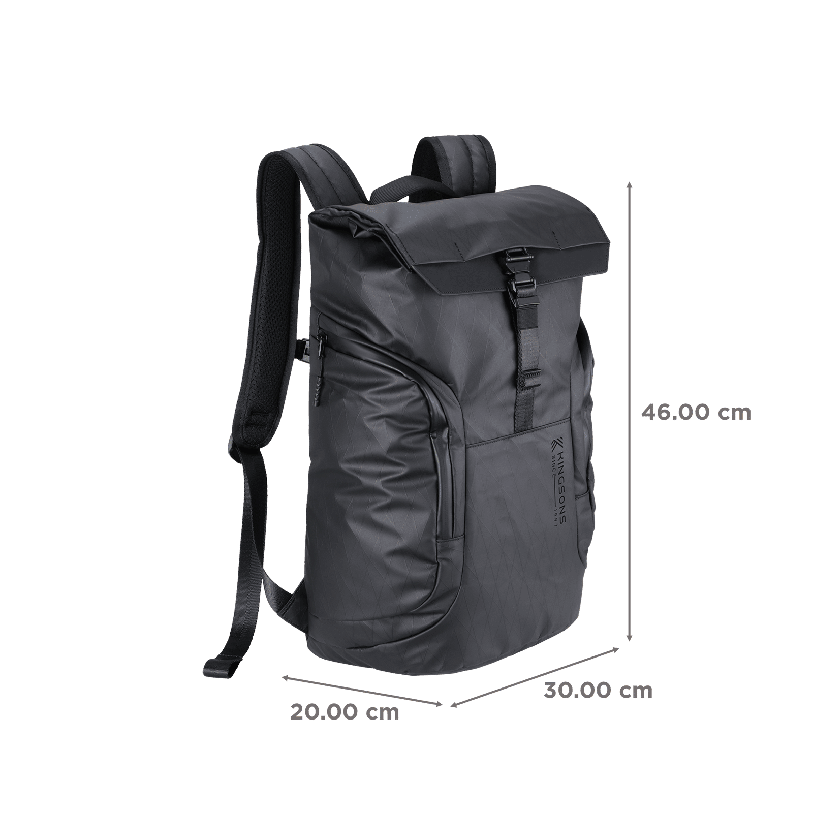 Kingsons KSWFBK09 Polyester Laptop Backpack for 15.6 Inch Laptop (23 L, Water Resistant, Black) Kingsons KSWFBK09 Polyester Laptop Backpack for 15.6 Inch Laptop (23 L, Water Resistant, Black)_2
