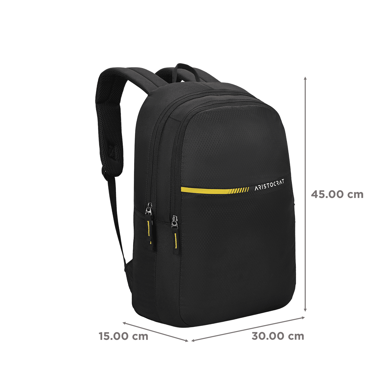 ARISTOCRAT LUMINA 500D PU Laptop Backpack for 14 Inch Laptop (Spacious Compartment, Black) ARISTOCRAT LUMINA 500D PU Laptop Backpack for 14 Inch Laptop (Spacious Compartment, Black)_2