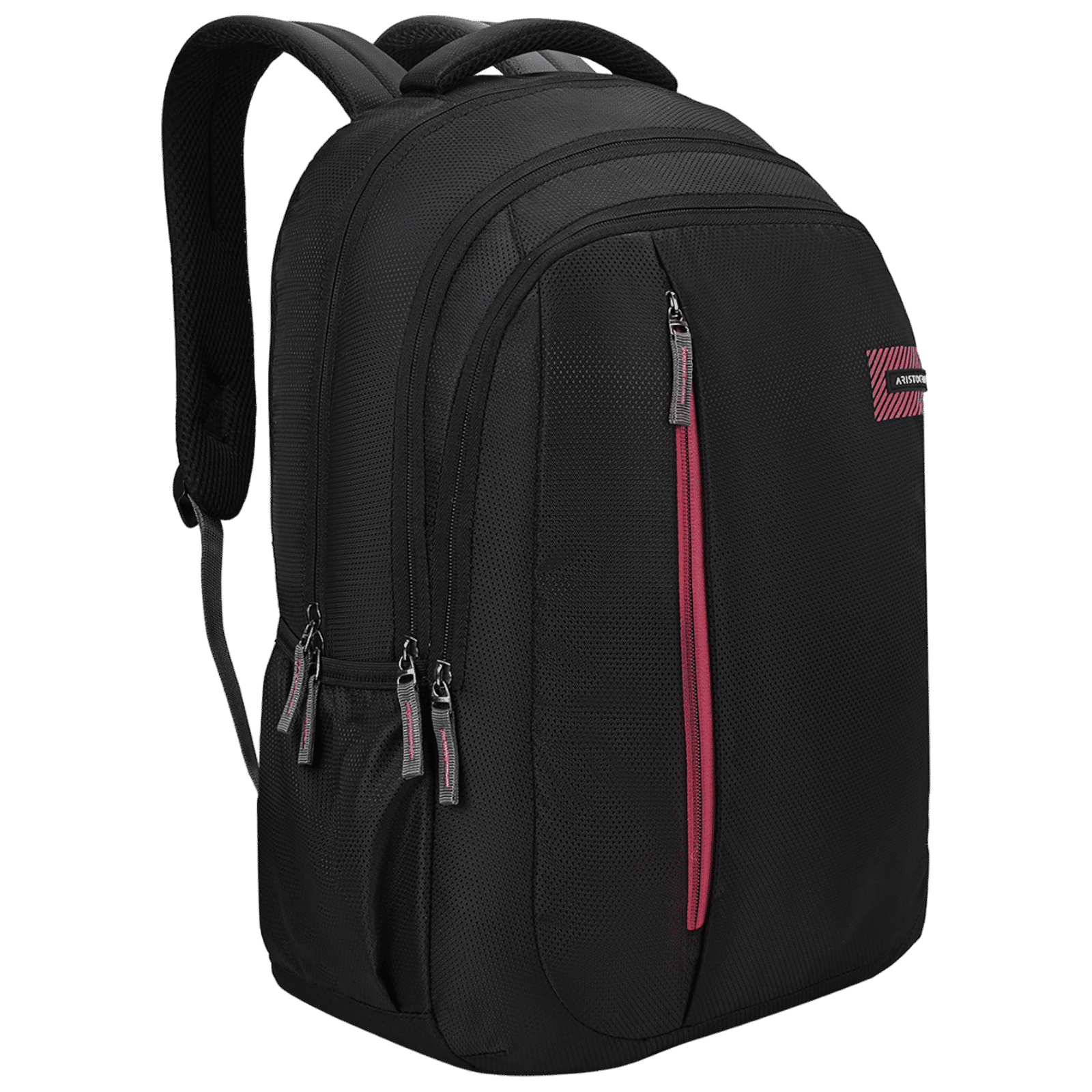 Aristocrat VORTEX 300D STAR DOBBY PU Laptop Backpack for 14 Inch Laptop (Spacious Compartment, Black)_2