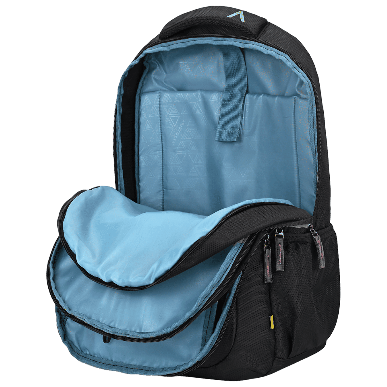 Aristocrat VORTEX 300D STAR DOBBY PU Laptop Backpack for 14 Inch Laptop (Spacious Compartment, Black)_5
