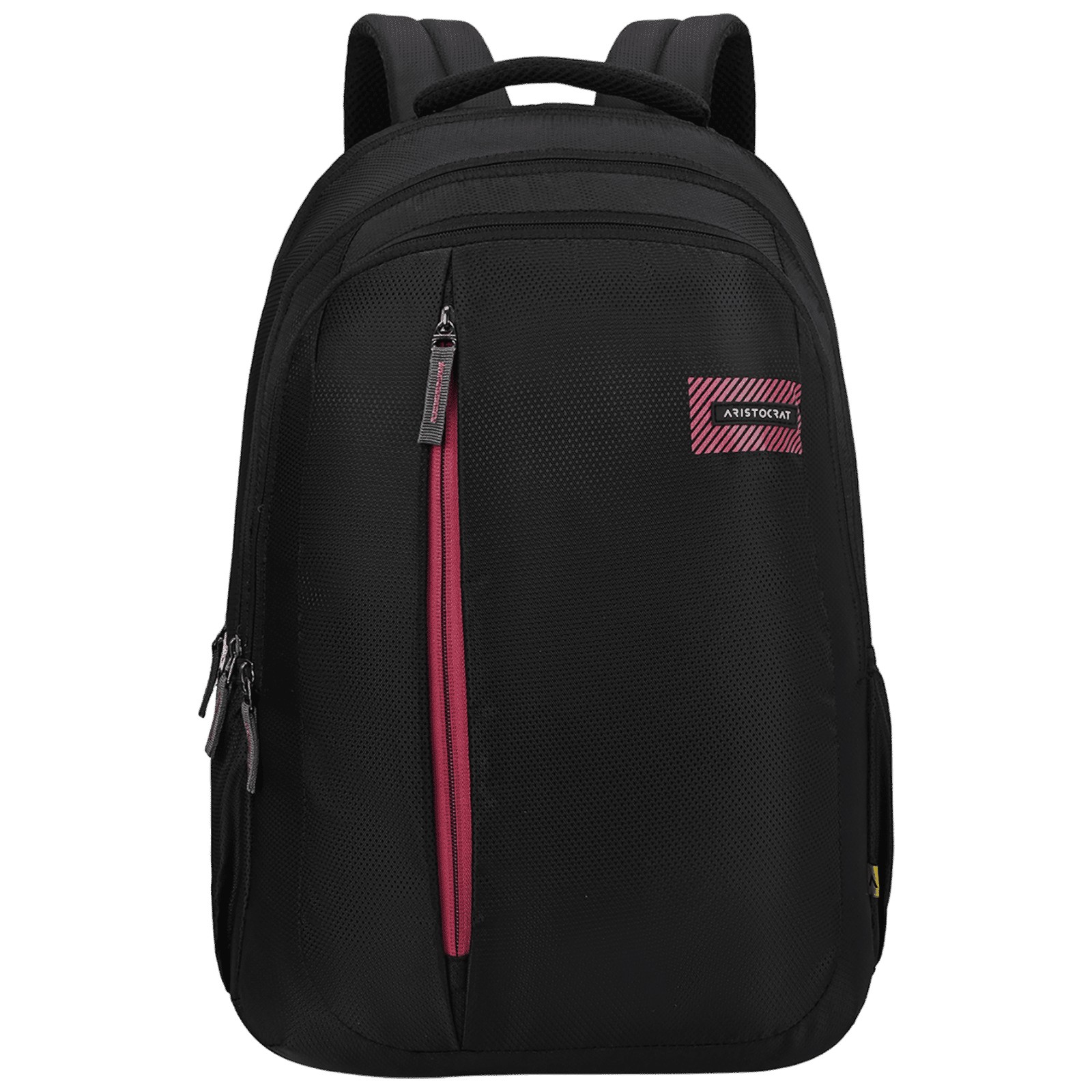 Aristocrat VORTEX 300D STAR DOBBY PU Laptop Backpack for 14 Inch Laptop (Spacious Compartment, Black)_1