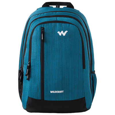WILDCRAFT Casper 2 Polyester Laptop Backpack for 14.5 Inch Laptop (Water Resistant, Blue)