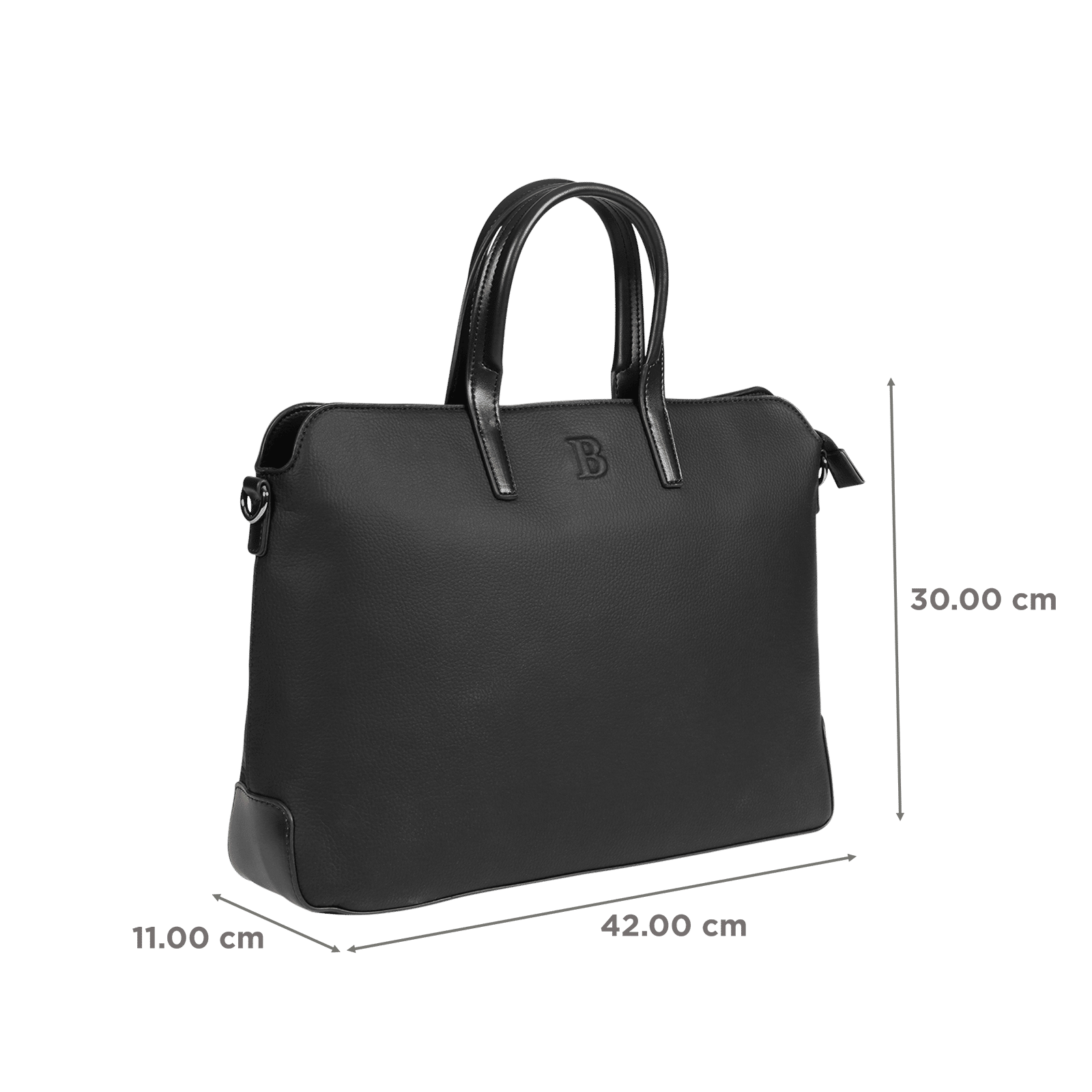 BESTTO PU Leather Laptop Messenger Bag for 16 Inch Laptop (13.8 L, Adjustable Shoulder Strap, Black) BESTTO PU Leather Laptop Messenger Bag for 16 Inch Laptop (13.8 L, Adjustable Shoulder Strap, Black)_2