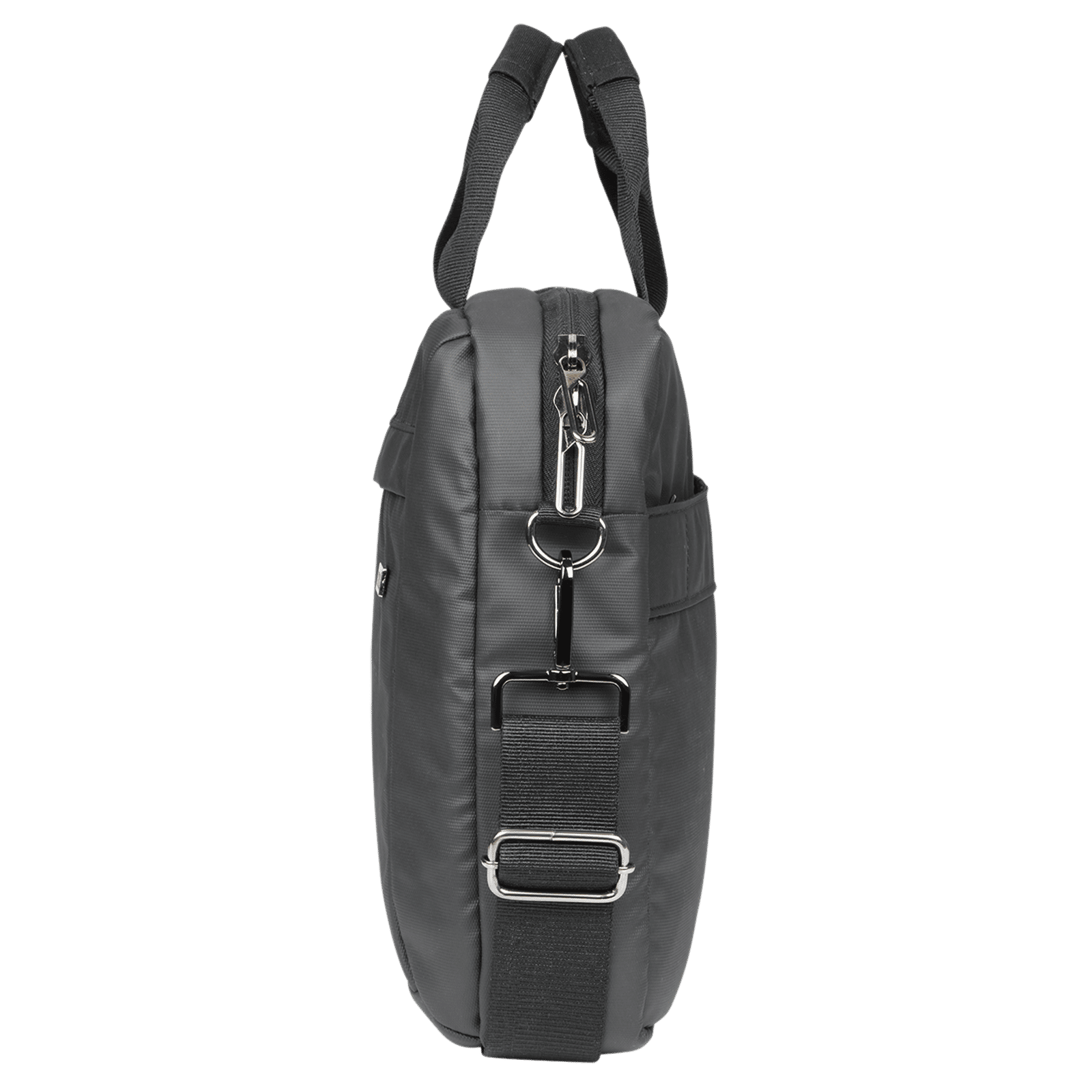 Croma Polyurethane Laptop Sling Bag for 14 Inch Laptop (Adjustable Shoulder Strap, Black)_8