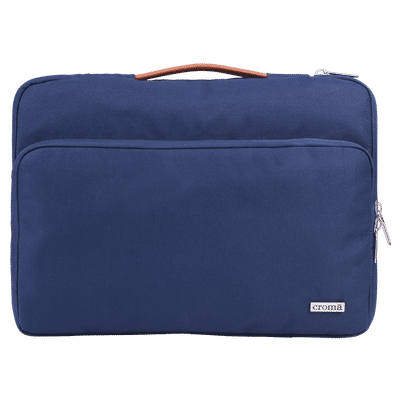 Croma Polyester Laptop Sleeve for 15.6 Inch
                      Laptop (Single Grab Handle, Navy Blue)