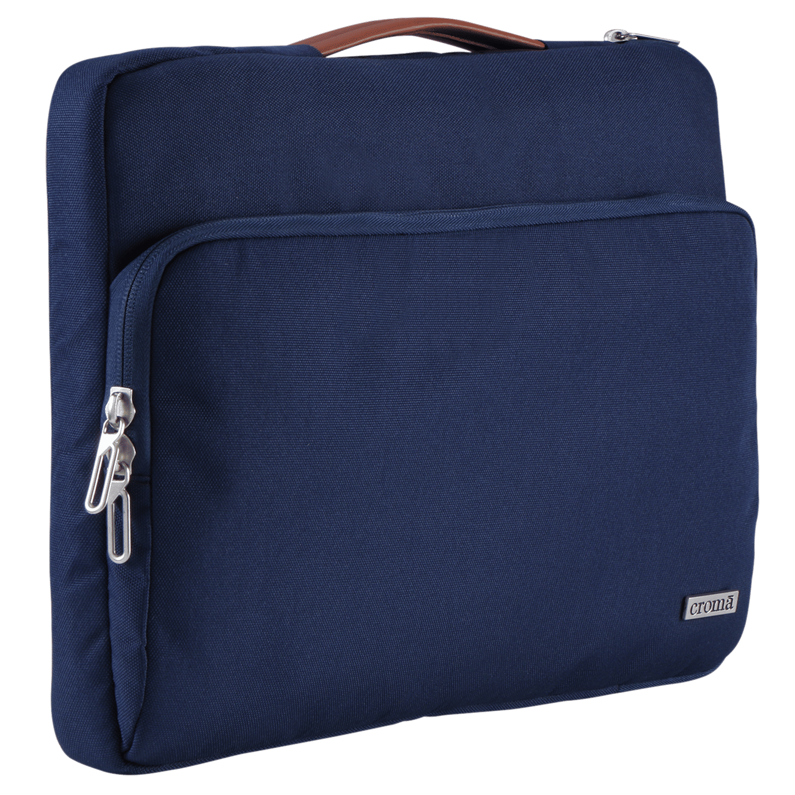 Croma Polyester Laptop Sleeve for 15.6 Inch Laptop (Single Grab Handle, Navy Blue) Croma Polyester Laptop Sleeve for 15.6 Inch Laptop (Single Grab Handle, Navy Blue)_7