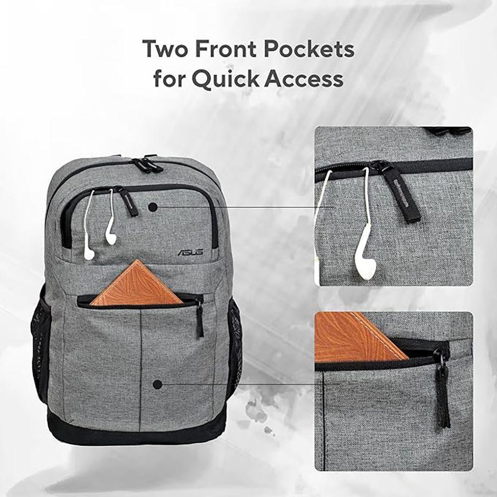 ASUS AP1601 Laptop Backpack for 16 Inch Laptop (Mesh Padded Back, Grey)_11