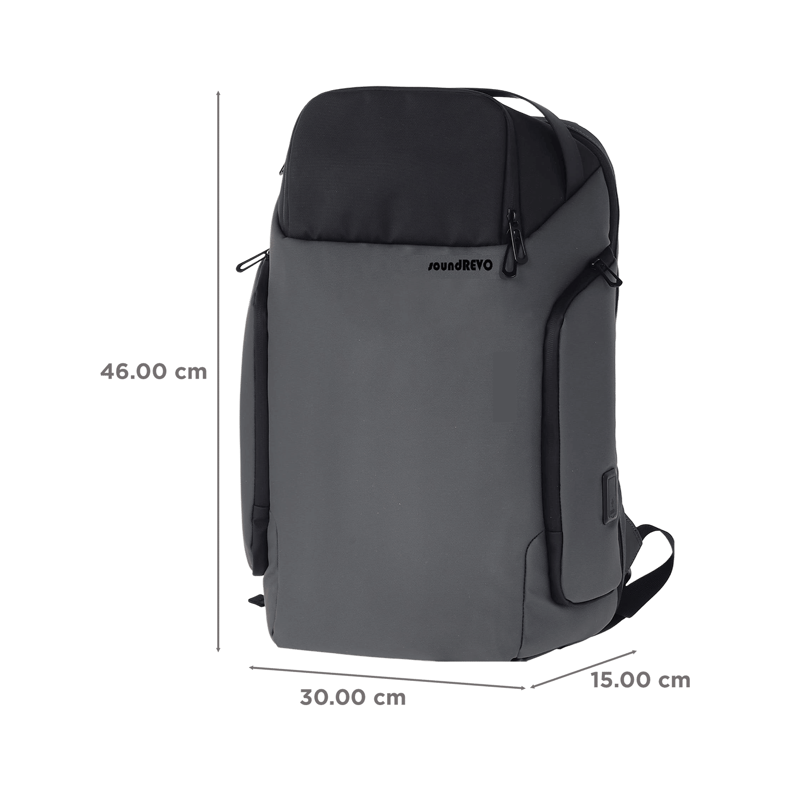 Croma PU Fabric Laptop Backpack for 14 Inch Laptop (21 L, Water Resistant, Grey) Croma PU Fabric Laptop Backpack for 14 Inch Laptop (21 L, Water Resistant, Grey)_2
