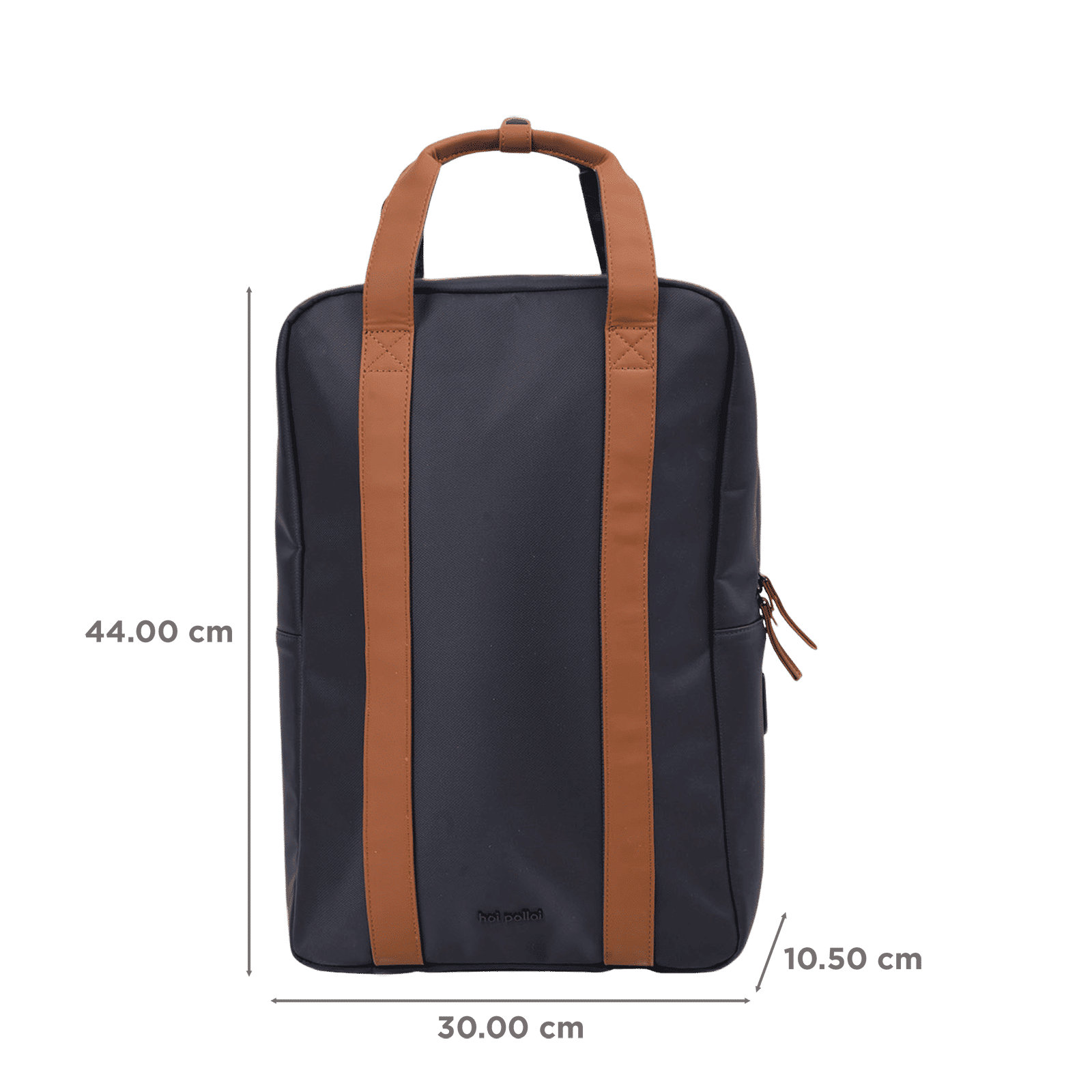 hoi polloi Stanly Nylon, Polyester, PU Laptop Backpack for 16 Inch Laptop (13.8 L, Water Resistant, Starry Night Blue & Tan)_2