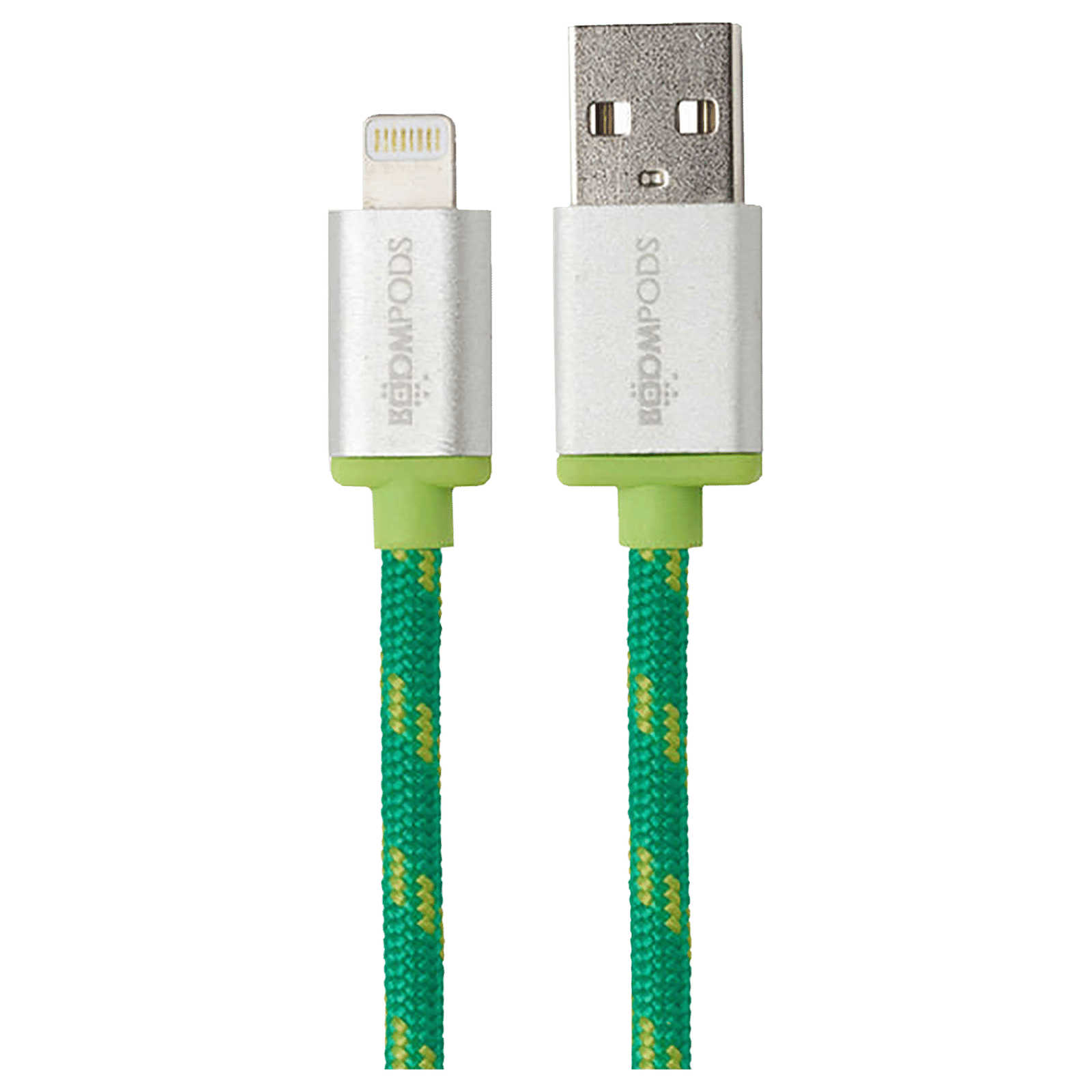 Boompods Retro Type A to Lightning 3.3 Feet (1M) Cable (Sync and Charge, Green) Boompods Retro Type A to Lightning 3.3 Feet (1M) Cable (Sync and Charge, Green)_1