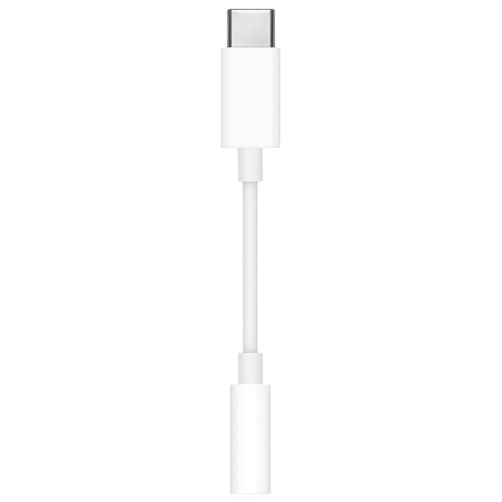 Apple Type C to 3.5mm Aux Adapter 0.23 Feet (0.07M) Cable (Premium Grade Material, White)_1