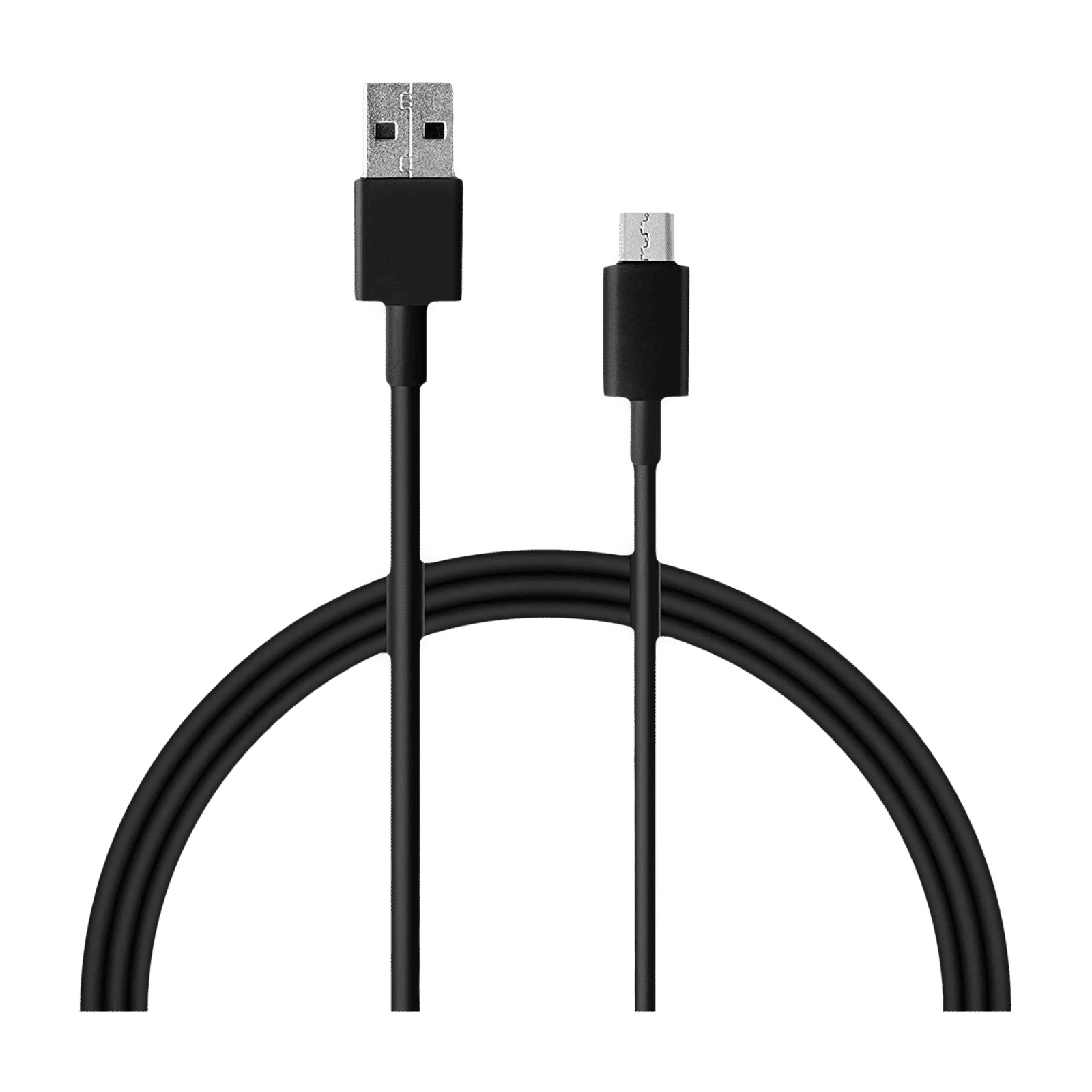 Xiaomi Type A to Type C 3.3 Feet (1M) Cable (Tangle Free Design, Black) Xiaomi Type A to Type C 3.3 Feet (1M) Cable (Tangle Free Design, Black)_1