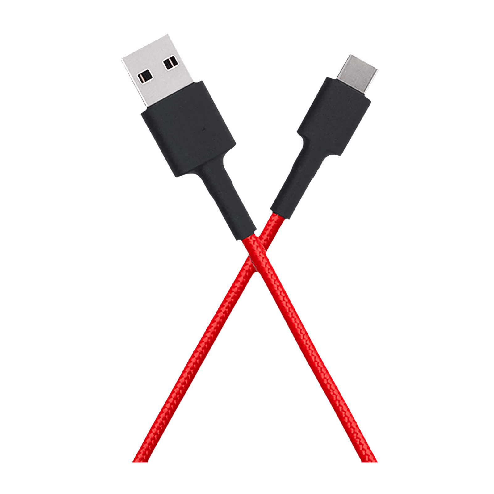 Mi Type A to Type C 3.3 Feet (1M) Cable (Tangle Free Design, Red) Mi Type A to Type C 3.3 Feet (1M) Cable (Tangle Free Design, Red)_1