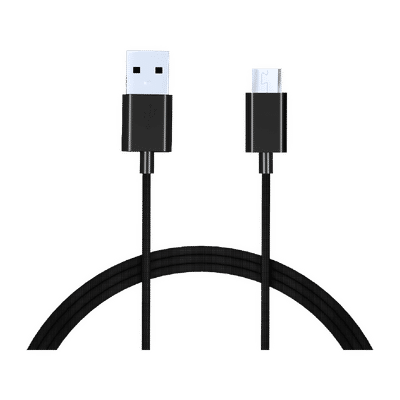 Croma Type A to Micro USB 3.9 Feet (1.2M) Cable (Sync and Charge, Black)