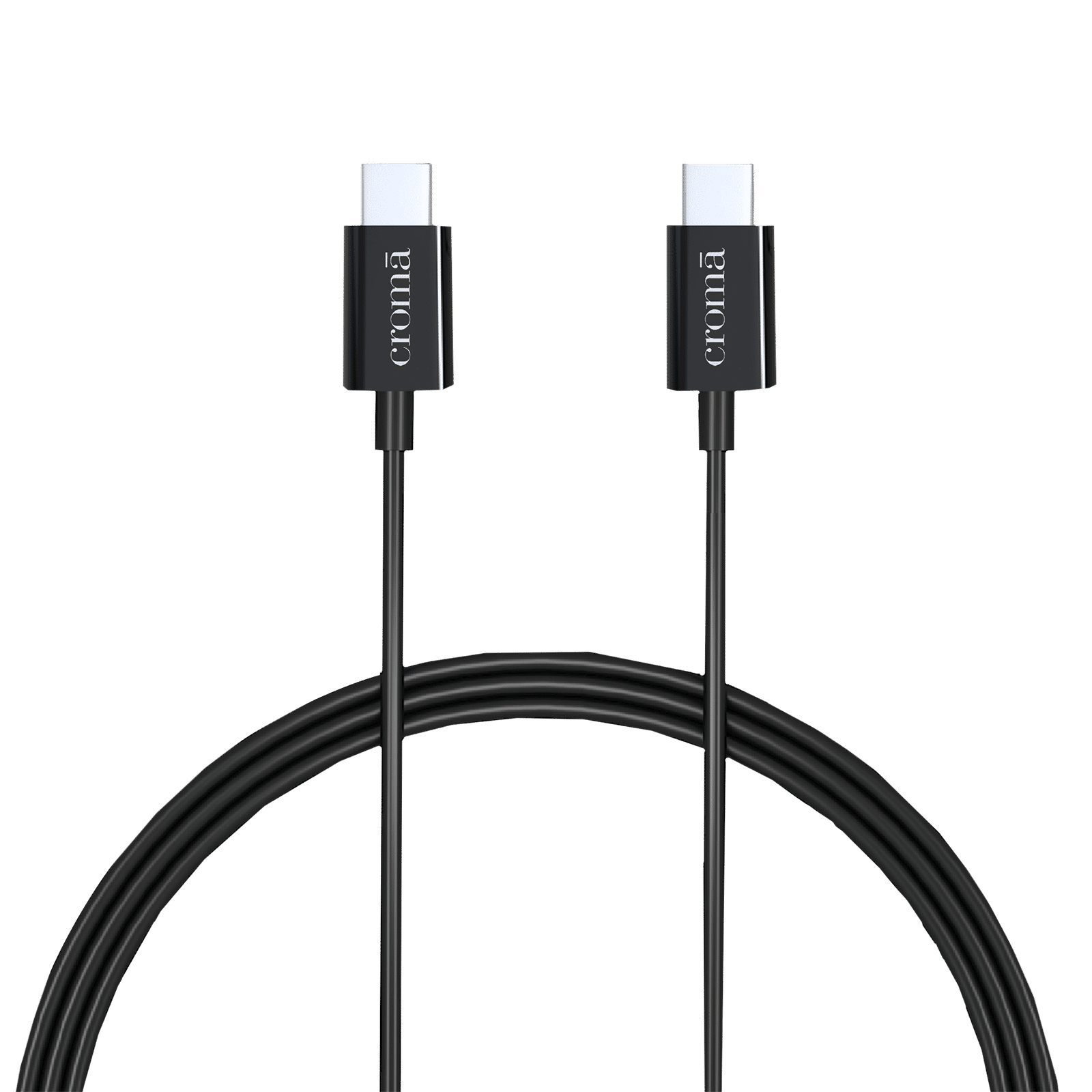 Croma Type C to Type C 3.3 Feet (1M) Cable (Apple Compatible, Black) Croma Type C to Type C 3.3 Feet (1M) Cable (Apple Compatible, Black)_7