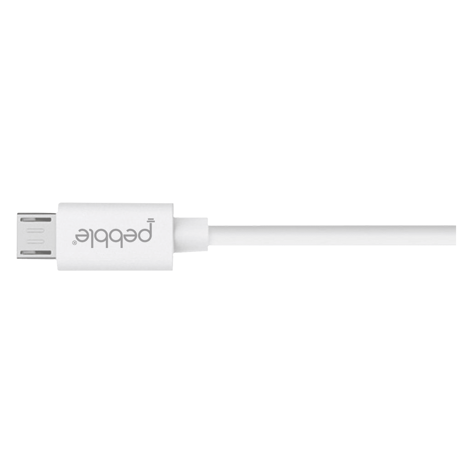 Pebble Type A to Micro USB 3.3 Feet (1M) Cable (4000 Plus Bends Lifespan, White) Pebble Type A to Micro USB 3.3 Feet (1M) Cable (4000 Plus Bends Lifespan, White)_3