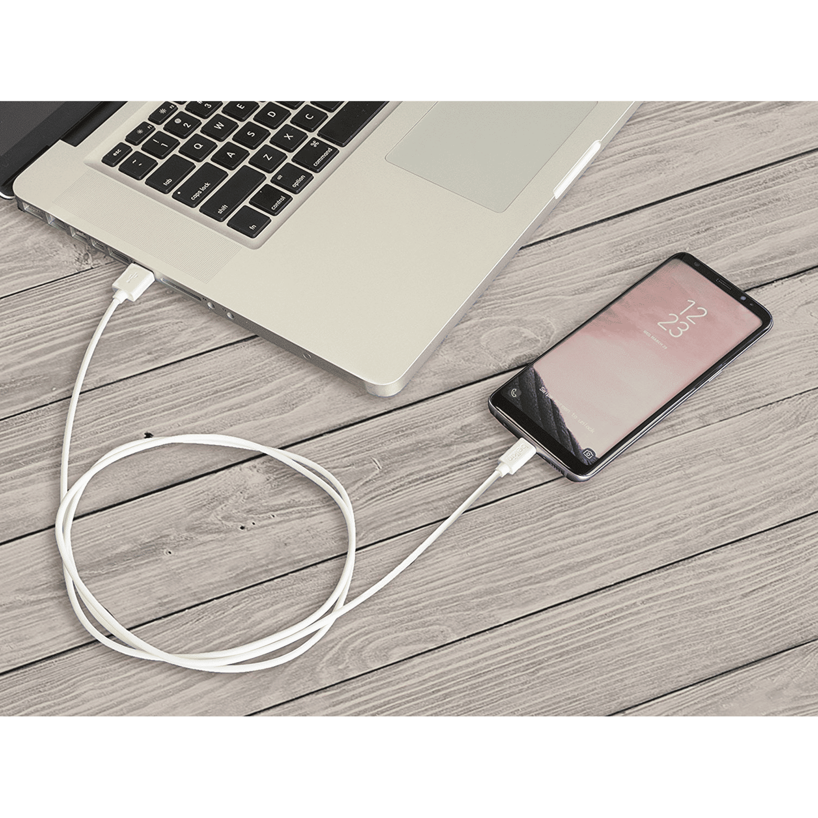 Pebble Type A to Micro USB 3.3 Feet (1M) Cable (4000 Plus Bends Lifespan, White) Pebble Type A to Micro USB 3.3 Feet (1M) Cable (4000 Plus Bends Lifespan, White)_7