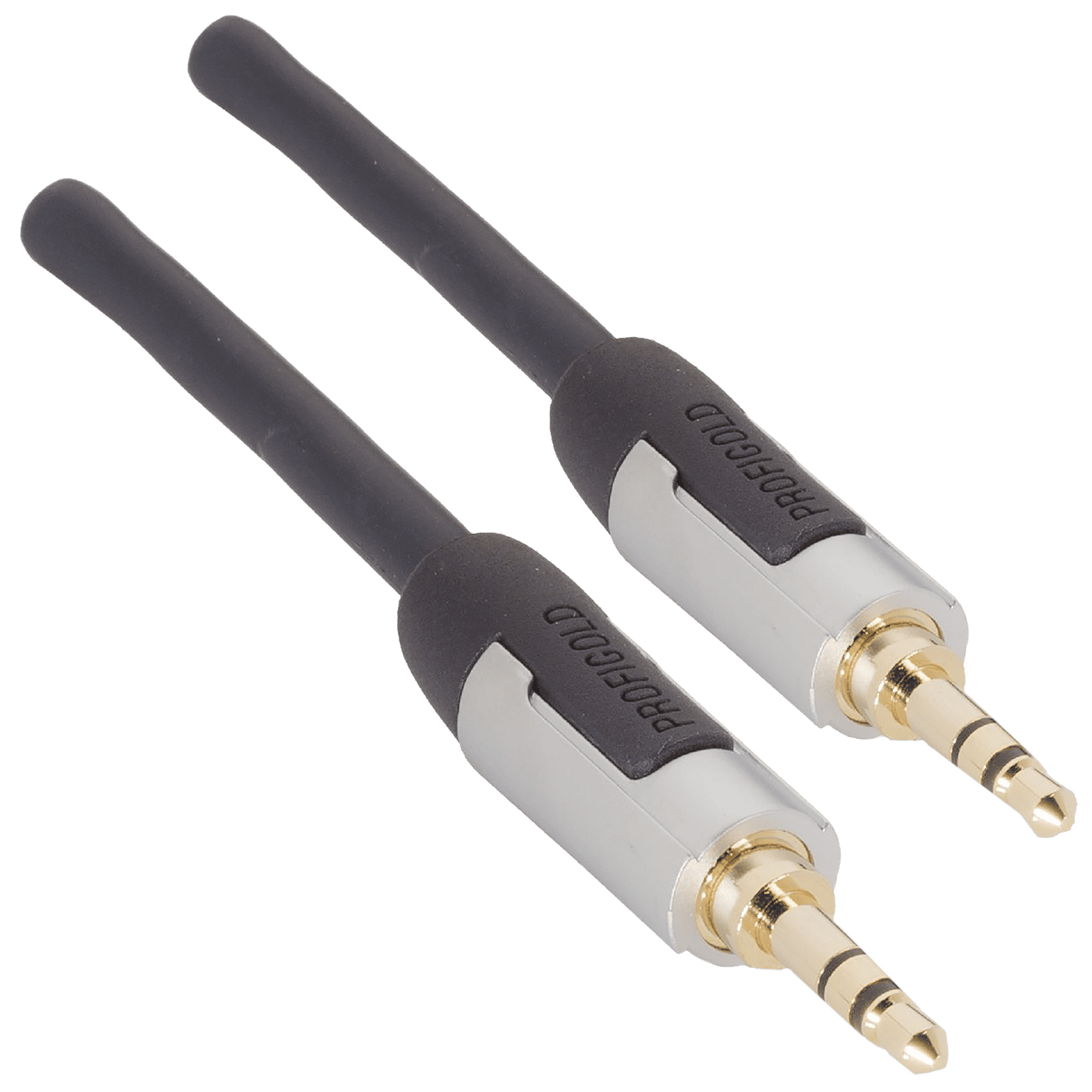 Profigold 3.5mm Aux to 3.5mm Aux 6.6 Feet (2M) Cable (IAT Technology, Black/Grey)_4