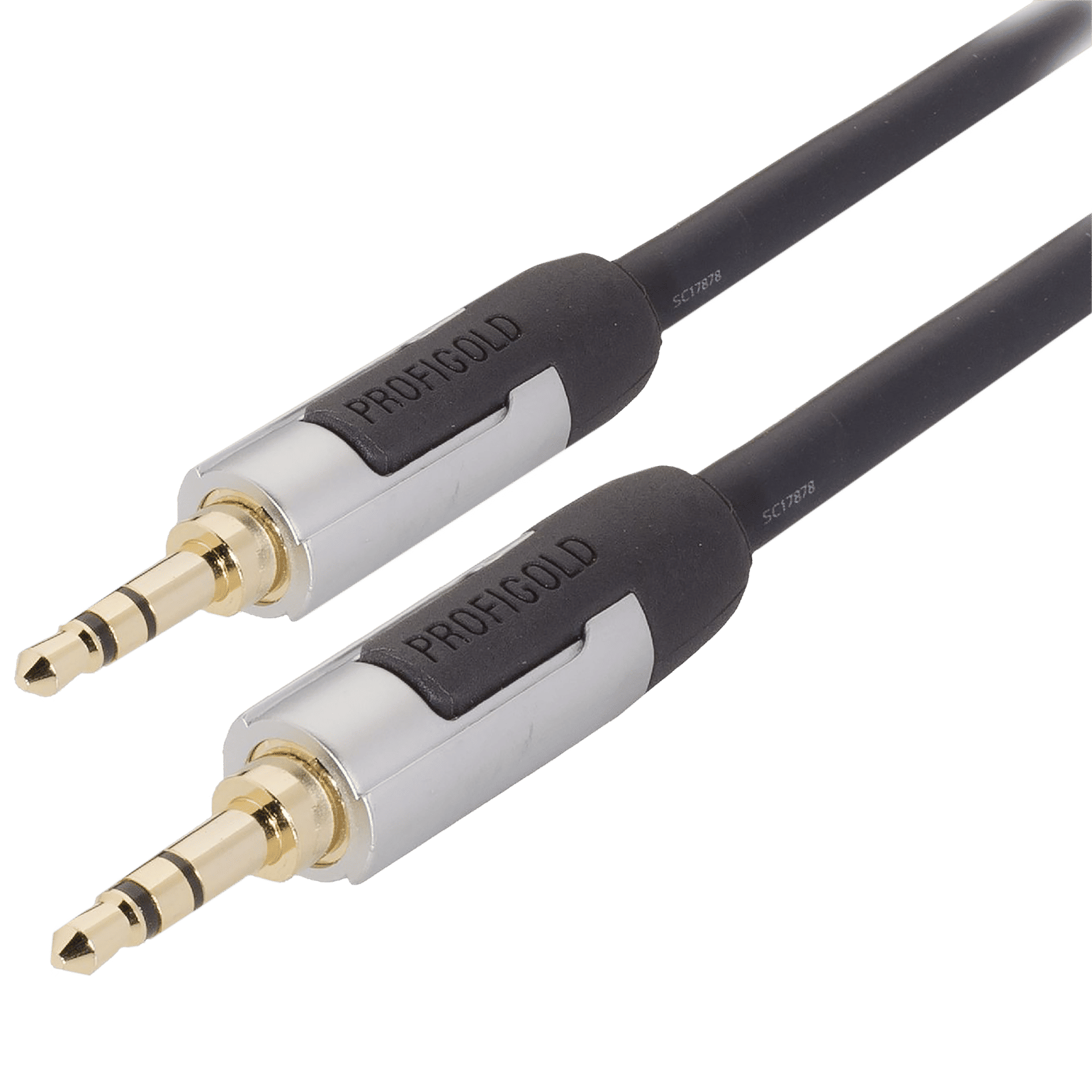 Profigold 3.5mm Aux to 3.5mm Aux 6.6 Feet (2M) Cable (IAT Technology, Black/Grey)_5
