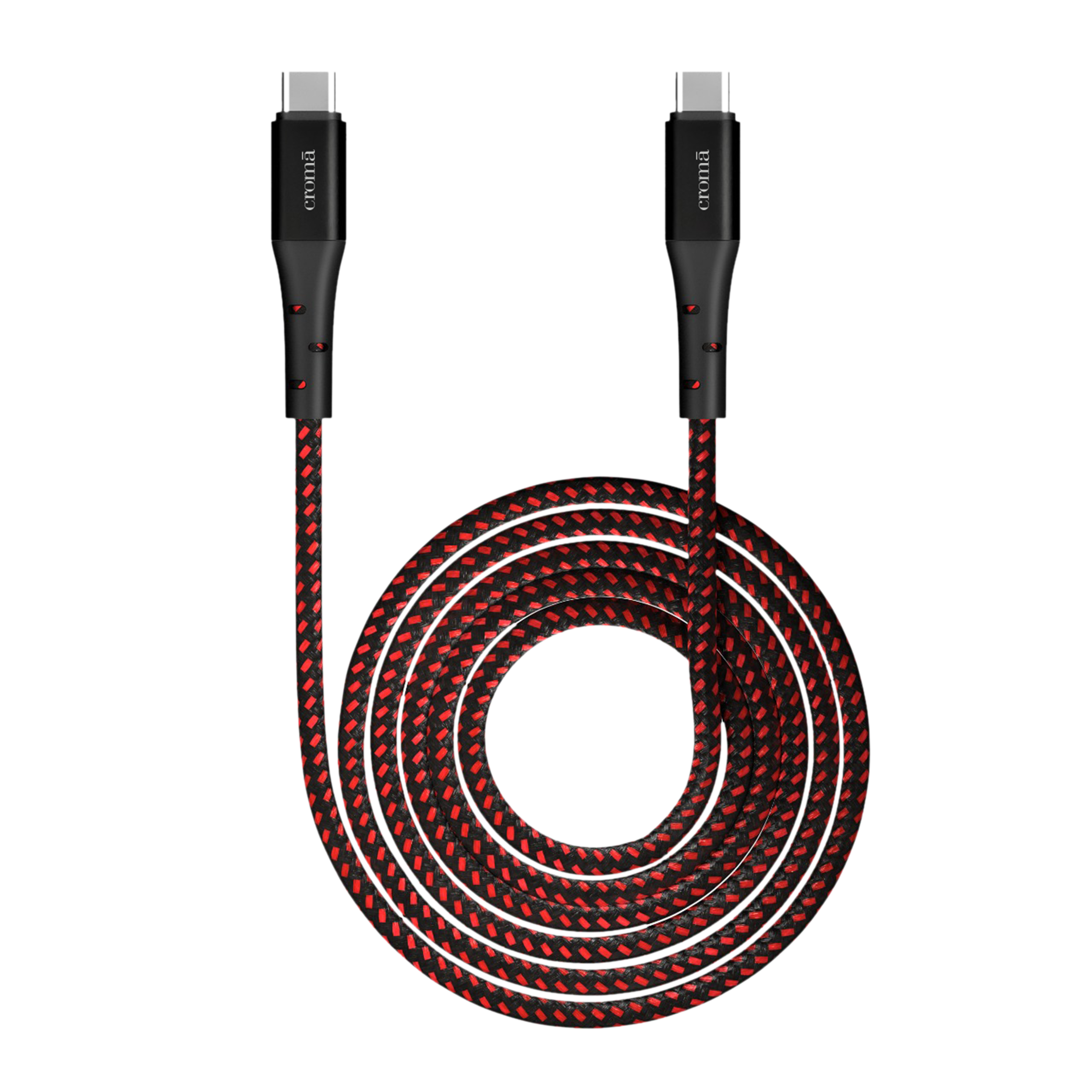 Croma Type C to Type C 6.6 Feet (2M) Cable (Apple Compatible, Red)_1