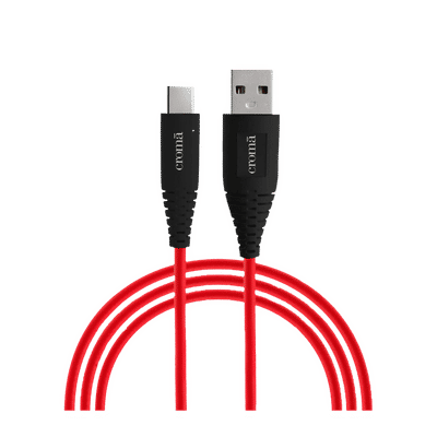 Croma Type A to Type C 3.3 Feet (1M) Cable (Dash & Warp Protocols, Red)