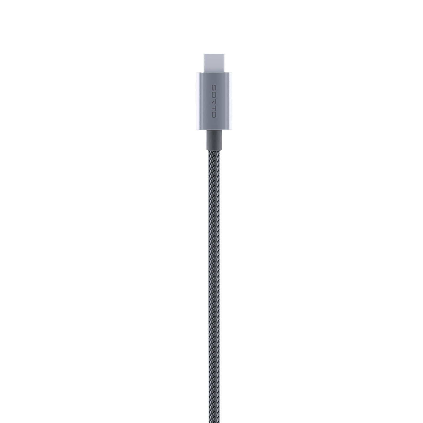 Sortd Type C to Type C 3.3 Feet (1M) Cable (In-Build Smart E Marker Chip, Grey) Sortd Type C to Type C 3.3 Feet (1M) Cable (In-Build Smart E Marker Chip, Grey)_3